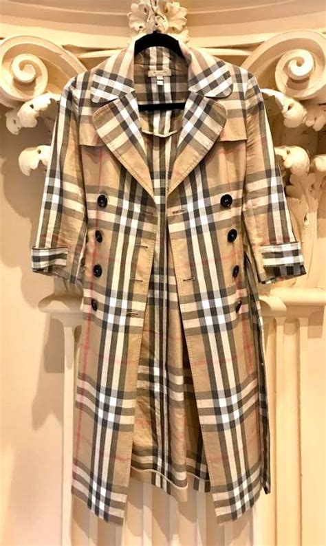 burberry london plaid girls trench coat ebay|Burberry trench coat cost.